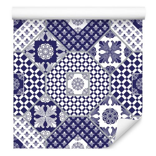 Tapeta Do Kuchni ORNAMENTY Patchwork Kafelki Dekor na Arena.pl