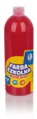 Farba szkolna 1000 ml, czerwona