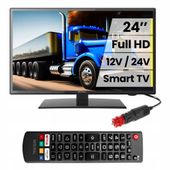 Telewizor SMART WiFi 24 cale FHD 12V 24V do KAMPERA BUS AUTA SAMOCHODU