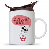 Kubek Dla Babci Na Imieniny Dzień Dobry Babciu Z Nadrukiem Ze Zdjęciem