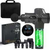 PISTOLET DO MASAŻU PLECÓW CIAŁA STÓP MASAŻER MASSAGE GUN 10 KOŃCÓWEK ZESTAW