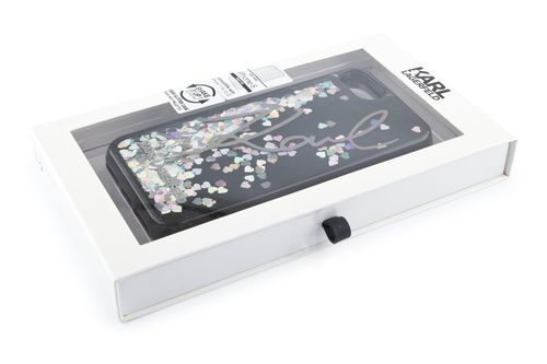 KARL LAGERFELD LIQUID GLITTER - iPhone 7/8 - BLACK na Arena.pl