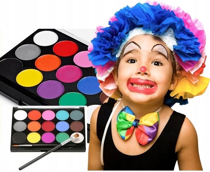 ZESTAW FARB DO MALOWANIA TWARZY CIAŁA BUZI DLA DZIECI zdjęcie 8