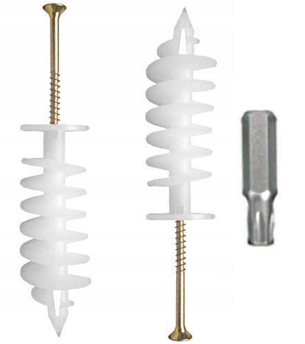 SPIRALNY KOŁEK ŚLIMAK 80MM + WKRĘT 25 SZT + BIT na Arena.pl