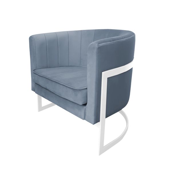 Fotel Glamour podstawa biała BL06 zdjęcie 2