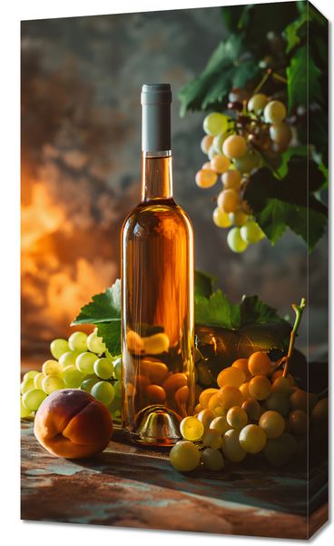 Obraz 40x70cm Bursztynowe Wino zdjęcie 1