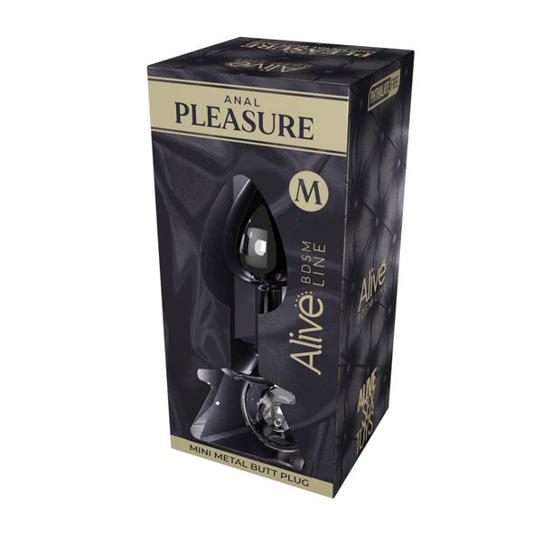 Mini Metal Butt Plug M Clear zdjęcie 2