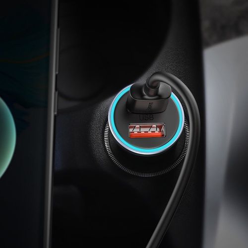 Szybka ładowarka samochodowa 2x USB 40W QC SCP FCP AFC + kabel USB-C szary na Arena.pl