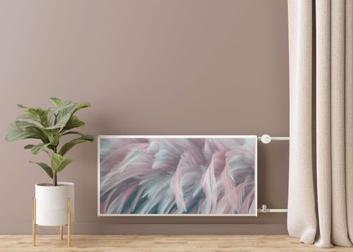 MASKOWNICA MAGNETYCZNA Na Kaloryfer PIÓRA Styl Boho 90cm x 60cm na Arena.pl