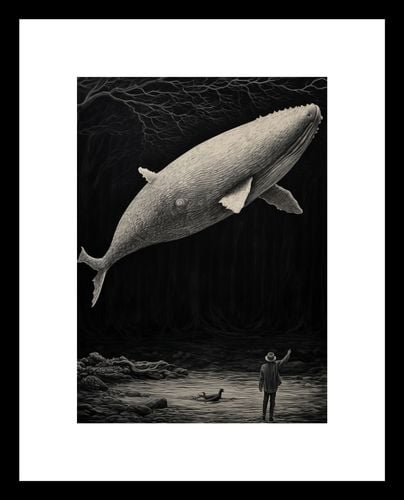 Plakat 13x18cm Biały Wieloryb na Arena.pl