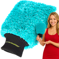 RĘKAWICA DO MYCIA SAMOCHODU AUTA Z DROBNEGO SZENILU DELIKATNA DLA LAKIERU