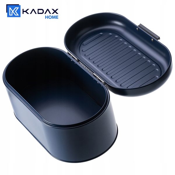 Chlebak Pojemnik Na Pieczywo Chleb Duży Stalowy zdjęcie 6