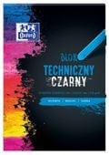BLOK TECHNICZNY A3/10 CZARNY 225G OXFORD