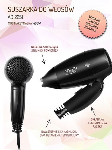 AD 2251 Suszarka 1400 W na Arena.pl