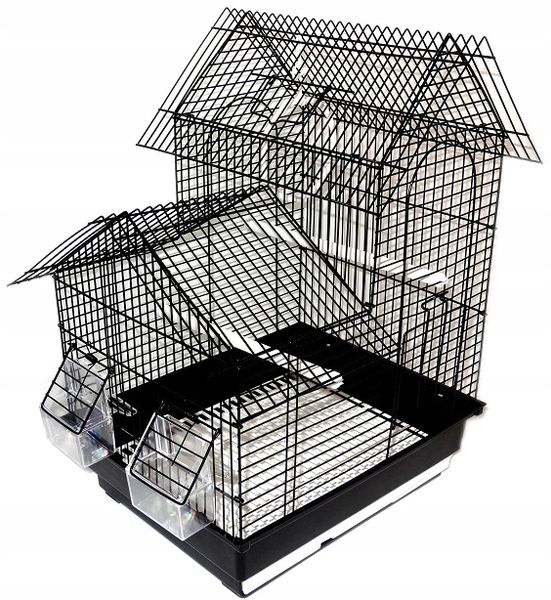 Klatka ZAMEK dla PTAKÓW PAPUGI PAPUG KANARKA PTAKA + KARMA GRATIS zdjęcie 5