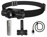 PREMIUM! DALEKOSIĘŻNA LATARKA CZOŁOWA LED ZOOM maXvision T21B LAMPKA