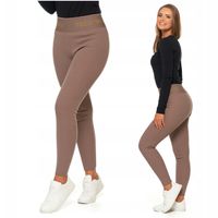 LEGGINSY DAMSKIE OCIEPLANE PRĄŻKOWANE WYSOKI STAN DOPASOWANE MORAJ S/M
