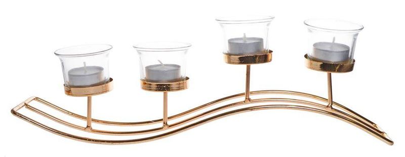 Fala metal świecznik zdjęcie 1