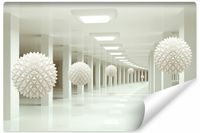 Fototapeta Do Salonu Nowoczesny TUNEL 3D Abstrakcja Kule 300cm x 210cm