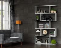 RITA Regał otwarty prosty Biały