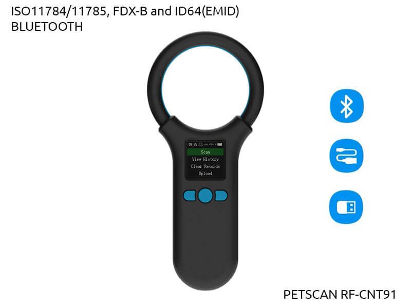 Czytnik do identyfikacji  zwierząt PetScan RF-CNT91-CZARNY zdjęcie 3