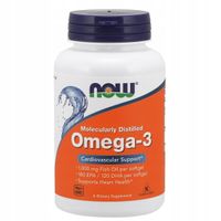 NOW FOODS OMEGA 3 (1000MG) 500 SOFTGELS - ZDROWE SERCE, MÓZG I OCZY!