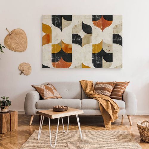 Obraz Na Płótnie Kolorowe Kształty Abstrakcja Ornamenty Boho 100cm x 70cm na Arena.pl