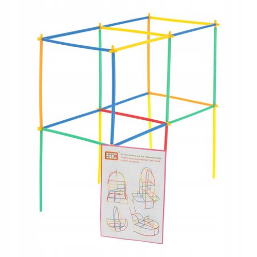 PATYCZKI KLOCKI KONSTRUKCYJNE SŁOMKI ZESTAW 800el na Arena.pl