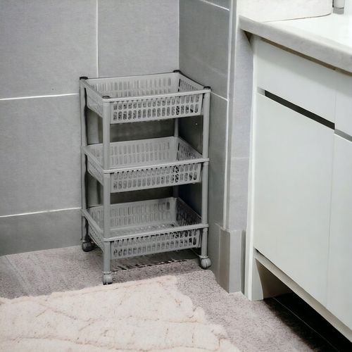 REGAŁ ŁAZIENKOWY STOJAK 3 PÓŁKI SZAFKA ŁAZIENKOWA na Arena.pl