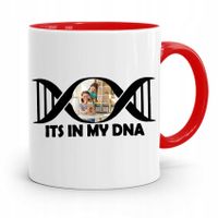 Dla Niani Opiekunki Kubek Czerwony Na Prezent Z Nadrukiem Ze Zdjęciem