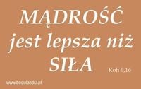 Magnes 59 na lodówkę MĄDROŚĆ jest lepsza niż SIŁA