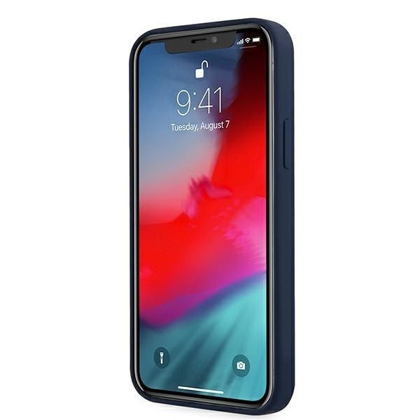 Guess GUHCP12LLSVSBL iPhone 12 Pro Max 6,7" niebieski/blue hardcase Script zdjęcie 5