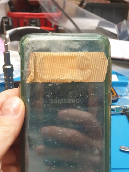 Samsung Galaxy S10e G970 ORYGINALNA SZYBKA KAMERY SZYBA OCZKO Srebrna zdjęcie 2