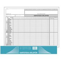 DRUK KARTOTEKA URLOPÓW 525-3 5906858002836