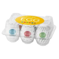 tenga egg serie 3 zestaw 6 modeli - rożnorodne tekstury, kompaktowe
