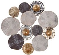 Dekoracja ścienna metalowa w kwiaty