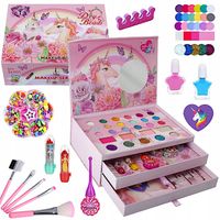 ZESTAW DO MAKIJAŻU KOSMETYKI KUFEREK MAKEUP DLA DZIECI JEDNOROŻEC PREZENT