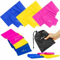 ZESTAW 3 GUM TAŚM DO ĆWICZEŃ MINI BAND GUMY OPOROWE FITNESS REHABILITACYJNE
