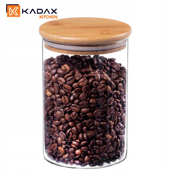 KADAX Pojemnik Szklany Przyprawy Makaron Z Pokrywką Słoik 1040ml zdjęcie 5