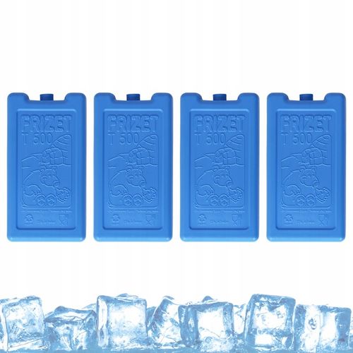 Wkłady chłodzące mrożące do lodówki samochodowej torby termicznej 4x500ml na Arena.pl