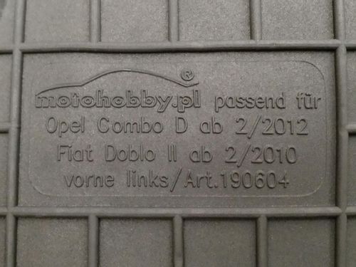 Opel Combo D (2011-2018) DYWANIKI GUMOWE STOPERY na Arena.pl