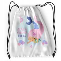 Plecak Sportowy Szkolny Dla Łucji Córki Dziecka Z Nadrukiem Ze Zdjęciem