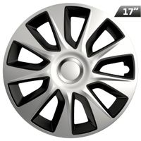 Kołpaki Stratos silver / black 17", 4 szt.