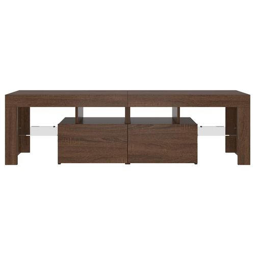 Szafka TV z oświetleniem LED, brązowy dąb, 140x36,5x40 cm na Arena.pl