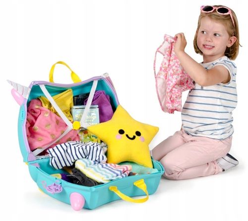 TRUNKI JEŻDŻĄCA WALIZECZKA JEŹDZIK 2w1 WALIZKA DLA DZIECKA na Arena.pl