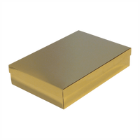 Opakowanie 350x240x70mm - złoty, karton ozdobny