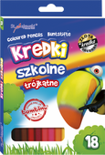 KREDKI SZKOLNE TRÓJKĄTNE 18 KOLORÓW BAMBINO 5903235002670