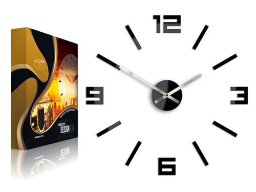 Zegar Arabic czarny 50 cm na Arena.pl
