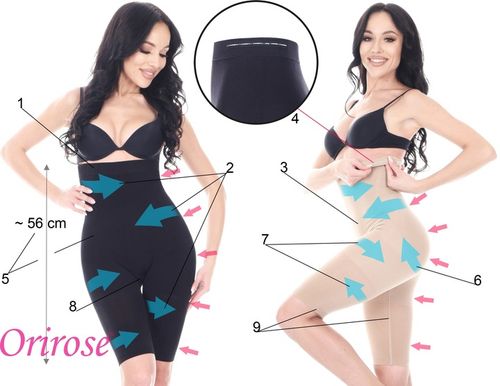 Orirose BEZSZWOWE Majtki mocno WYSZCZUPLAJĄCE MODELUJĄCE antycellulitowe na Arena.pl