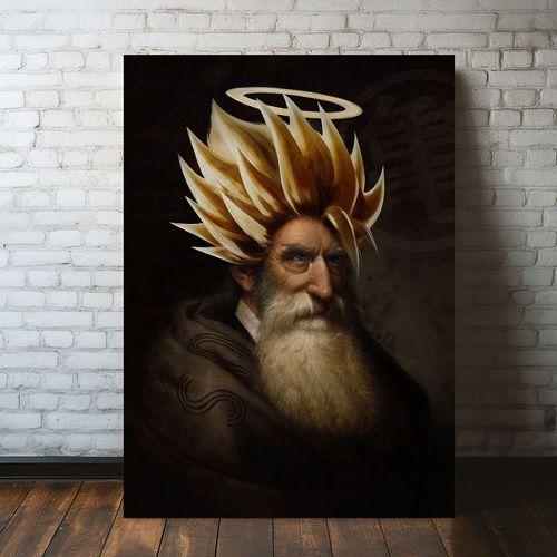 Obraz na płótnie dragon ball super saiyan 50x70 cm na Arena.pl